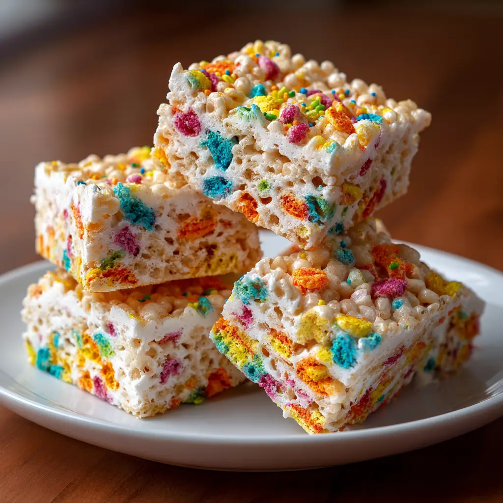 Circus Animal Cookie Rice Krispie Treats