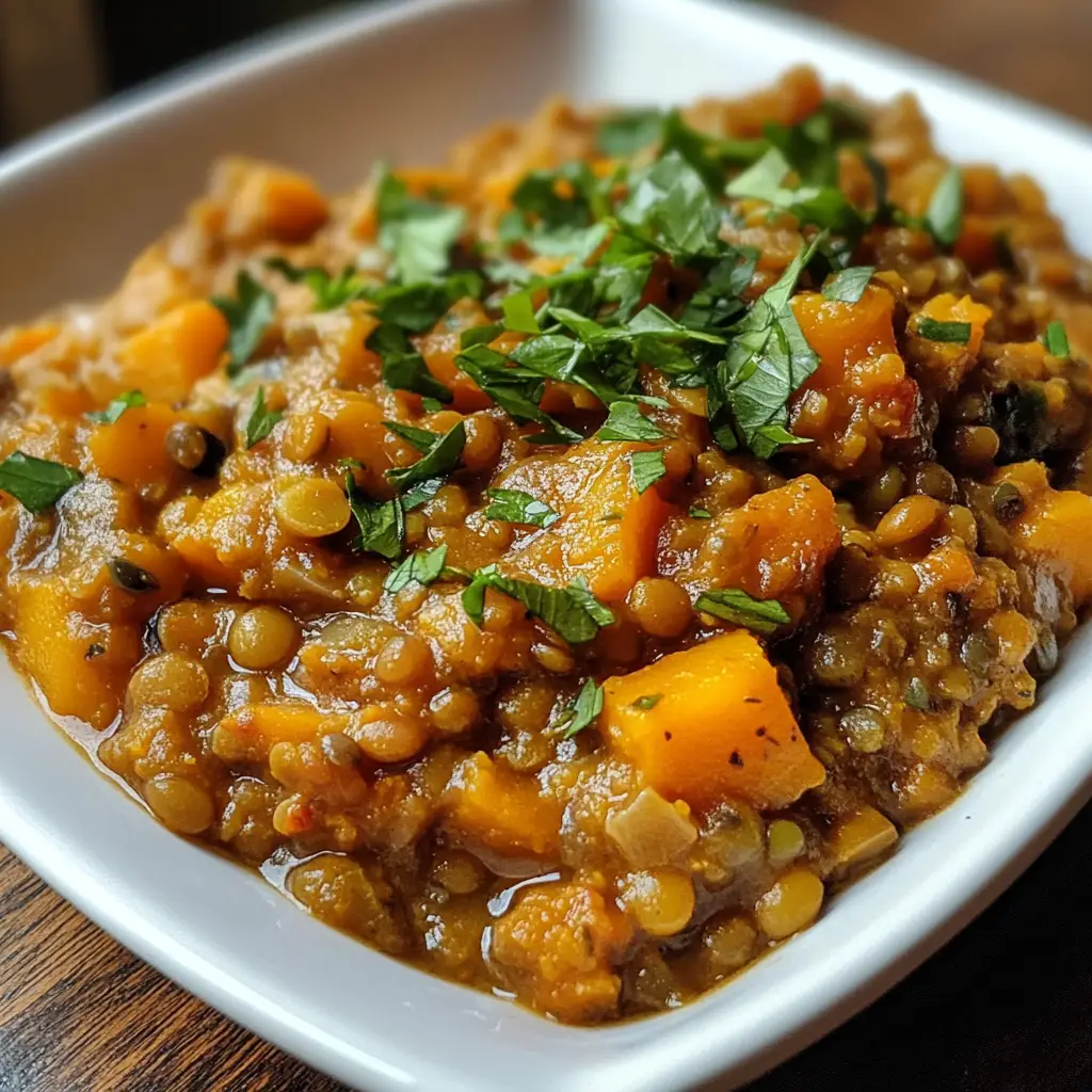 Spiced Lentil & Pumpkin Stew