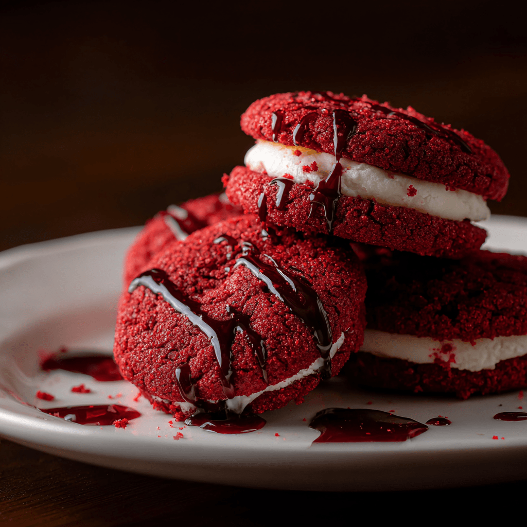 Vampire Bite Red Velvet Cookies That Will Delight You!