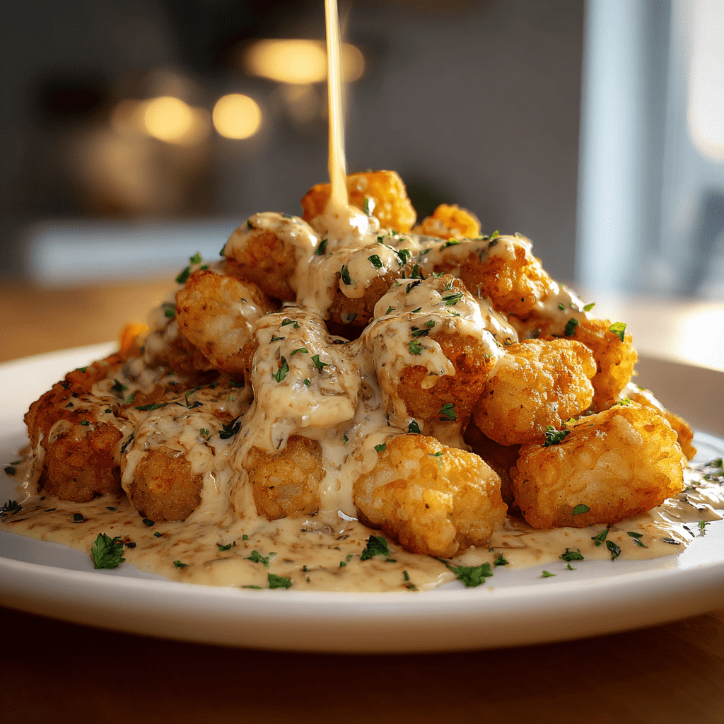 Chicken Alfredo Tater Tot Casserole is a must-try dish!