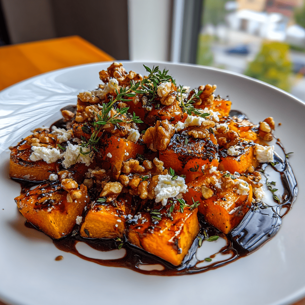Balsamic Roasted Butternut Squash with Goat Cheese & Walnuts: Elevate Your Dinner!