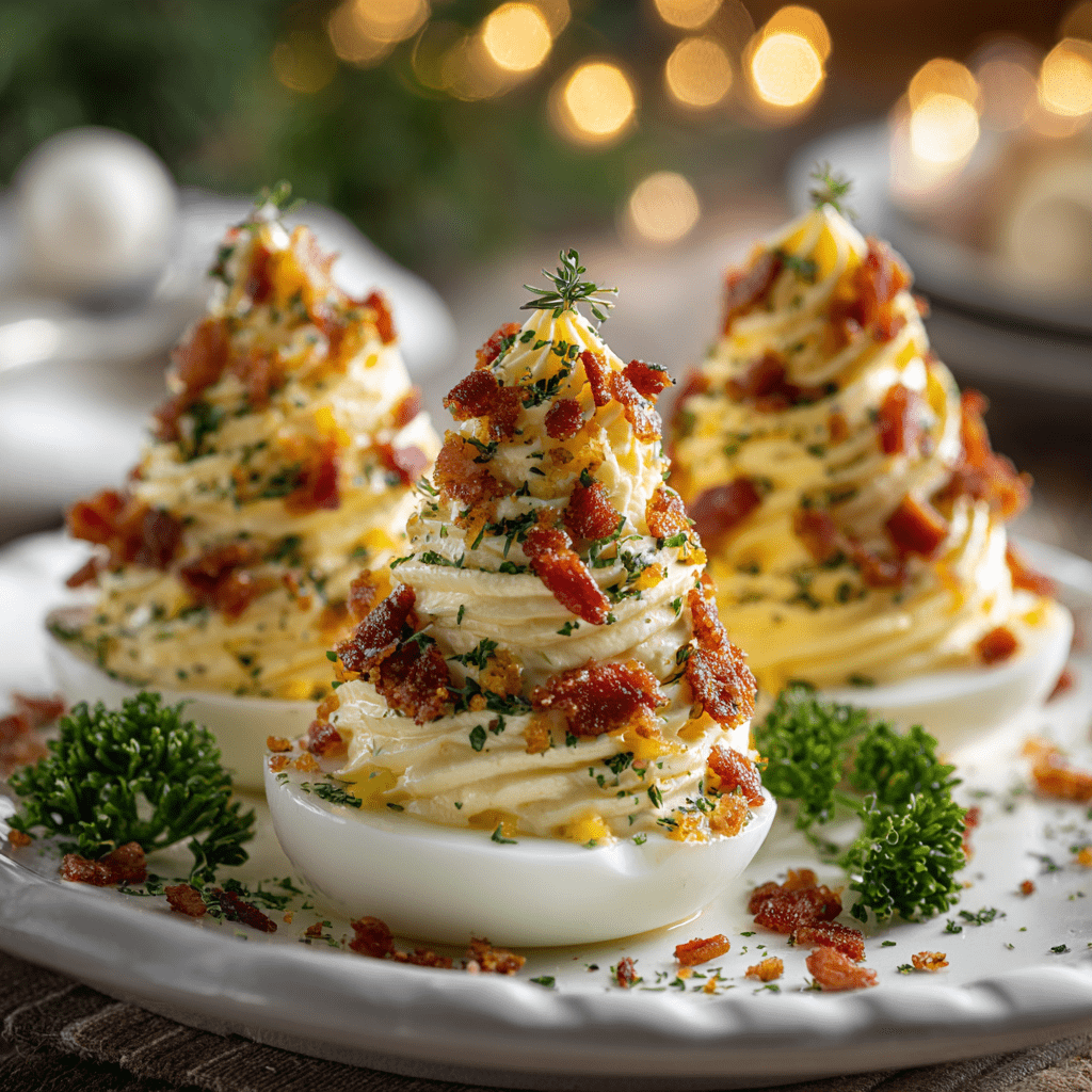 Deviled Egg Christmas Trees That Wow Your Guests!