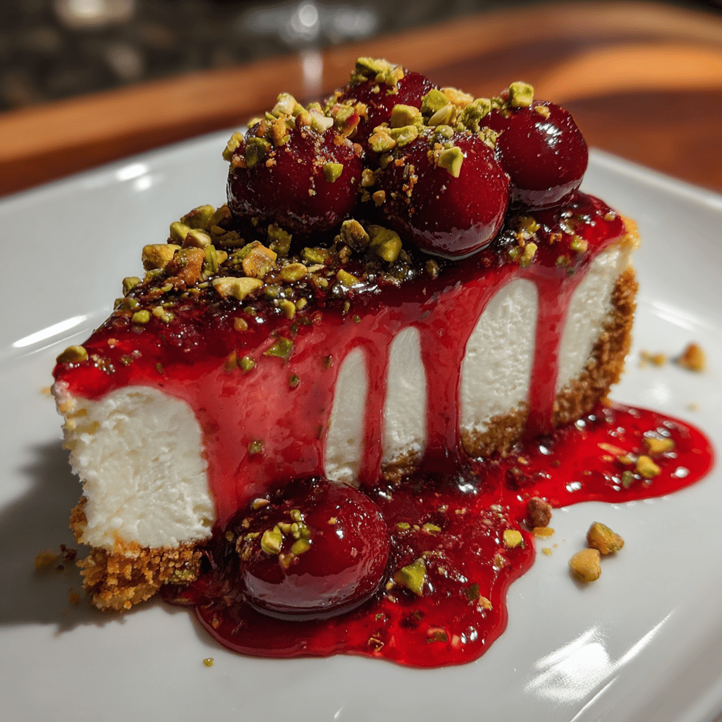 Cherry Pistachio Cheesecake: A Dessert You’ll Love!