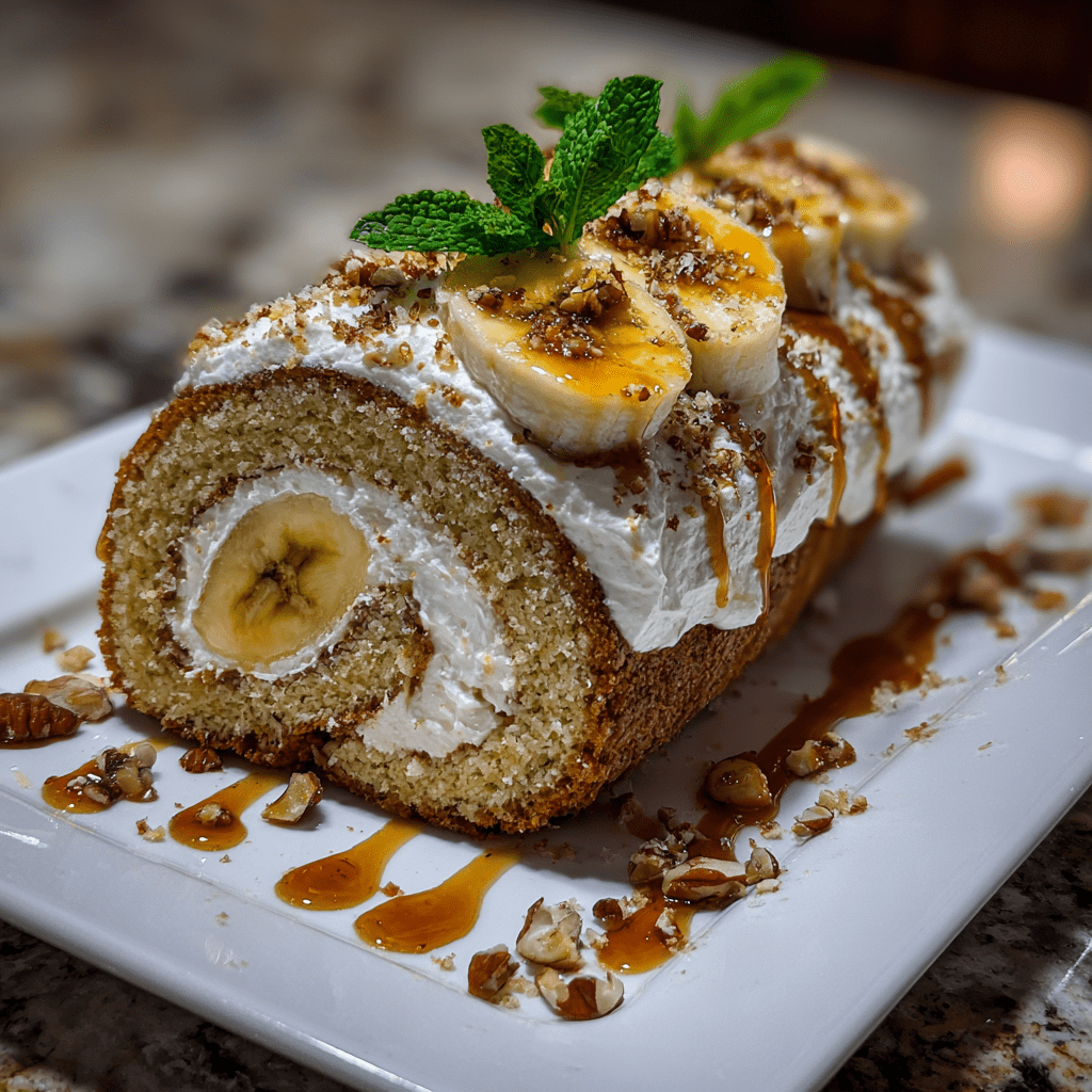 Banana Cake Cream Cheese Roll: A Delightful Treat!