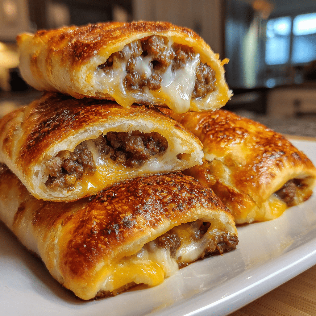 Beef & Cheese Stuffed Breadsticks: A Must-Try Recipe!