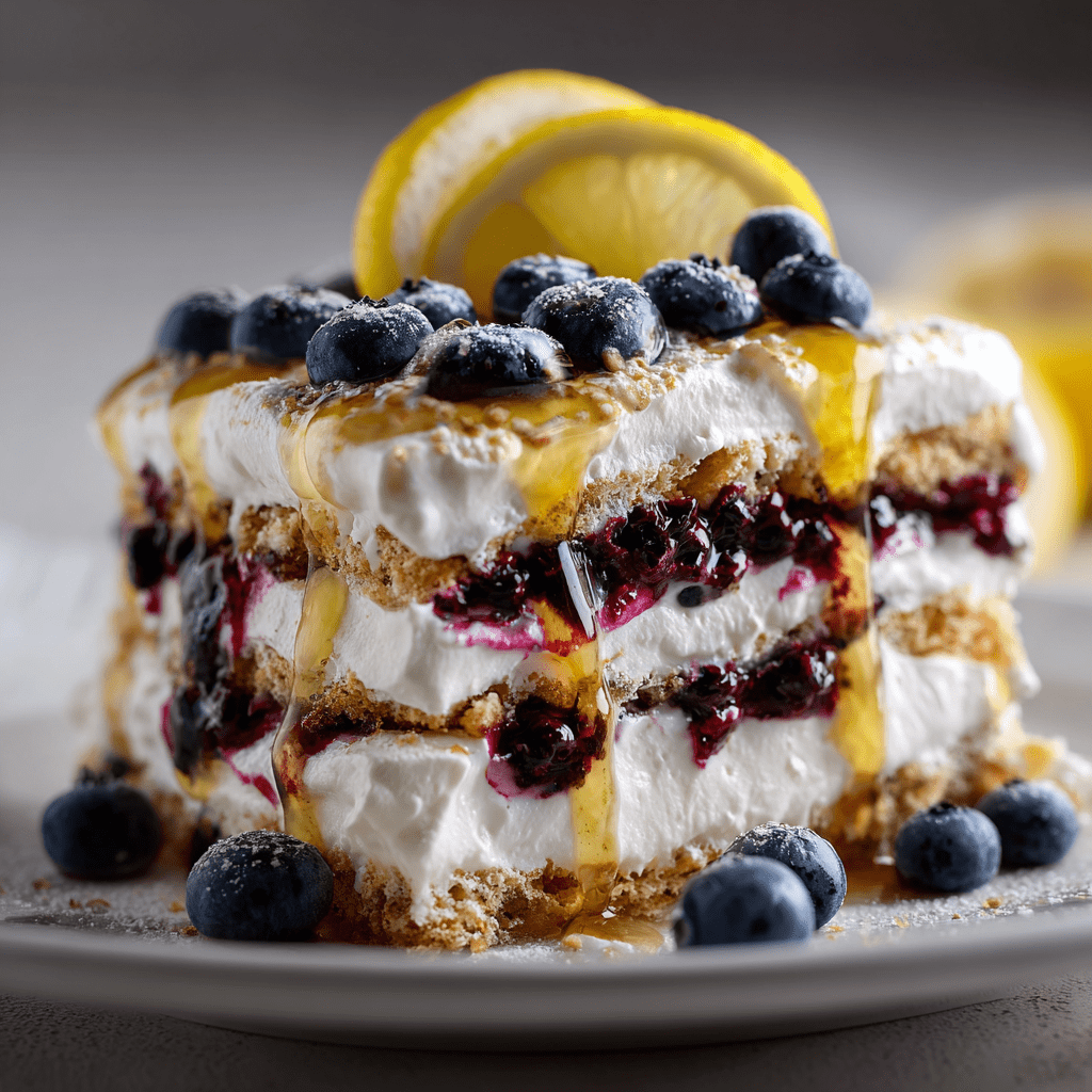 Lemon Blueberry Icebox Cake: A Refreshing Summer Delight!