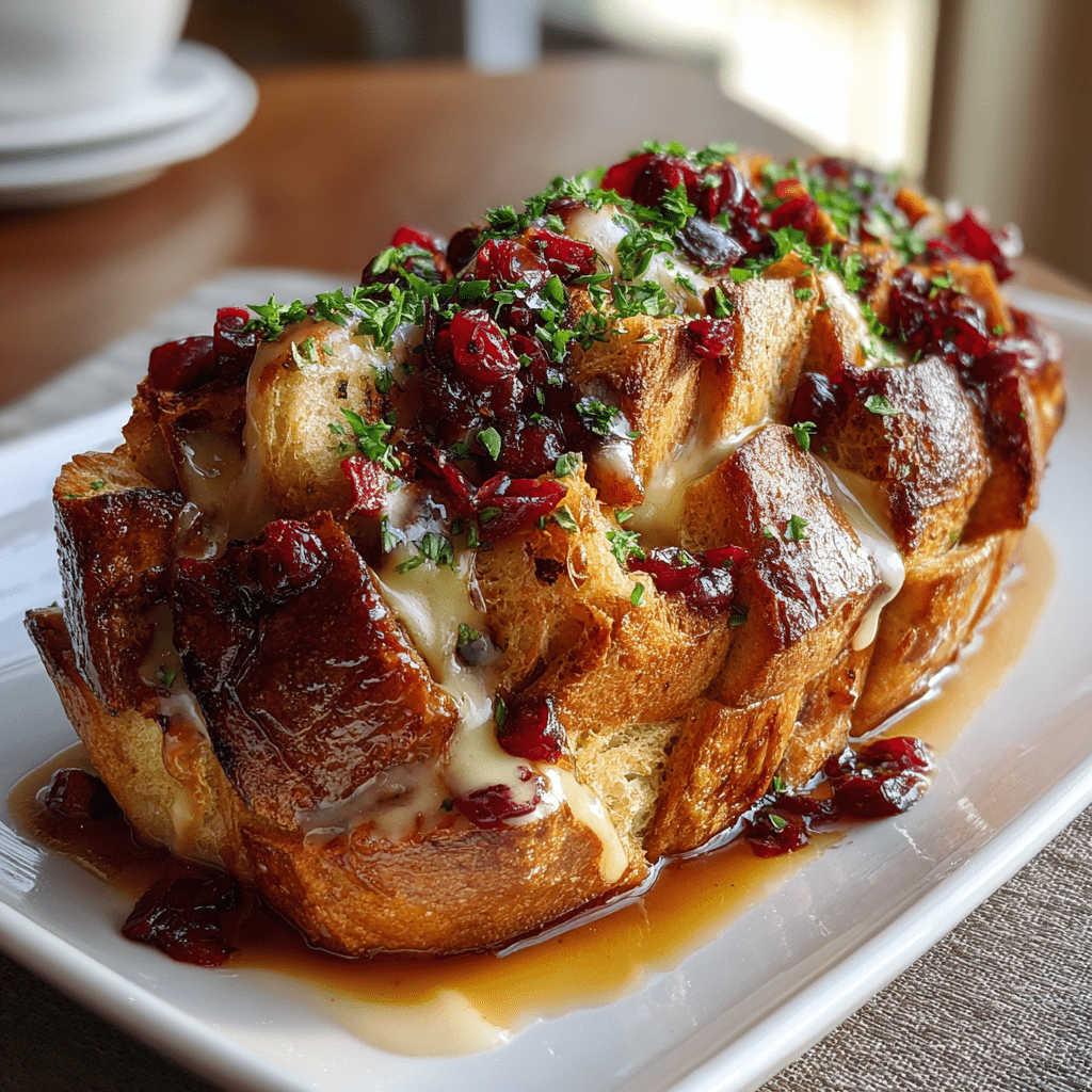 Cranberry Brie Sourdough Pull Apart Bread: Irresistible Delight!
