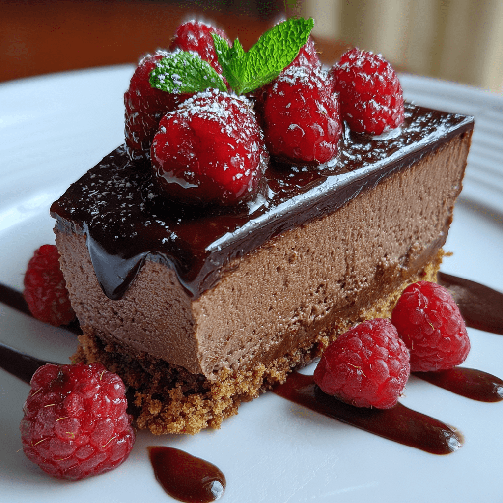 Dark Chocolate Raspberry Mousse Cake: A Divine Delight!