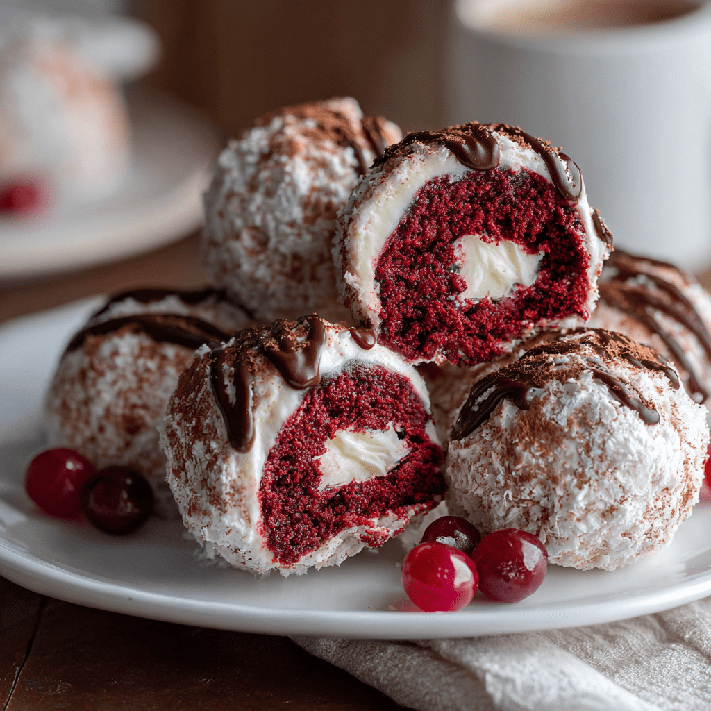 Red Velvet Cheesecake Balls No-Bake Hot Chocolate Lasagna Delight!