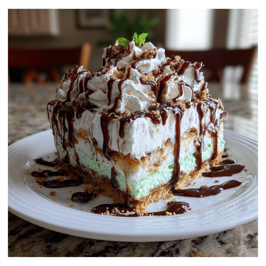 Shamrock Shake Dessert Lasagna: Irresistibly Delicious Treat!