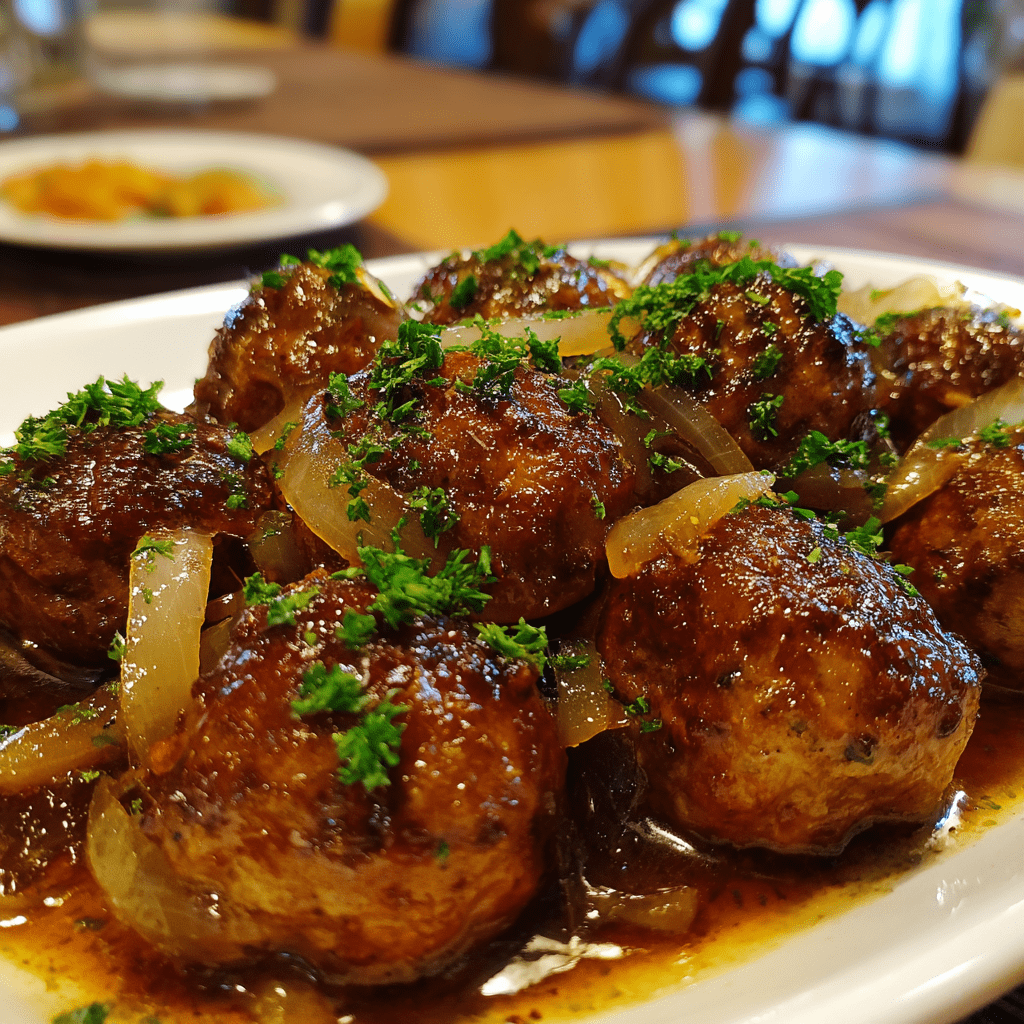 Crockpot French Onion Meatballs: A Savory Delight Awaits!