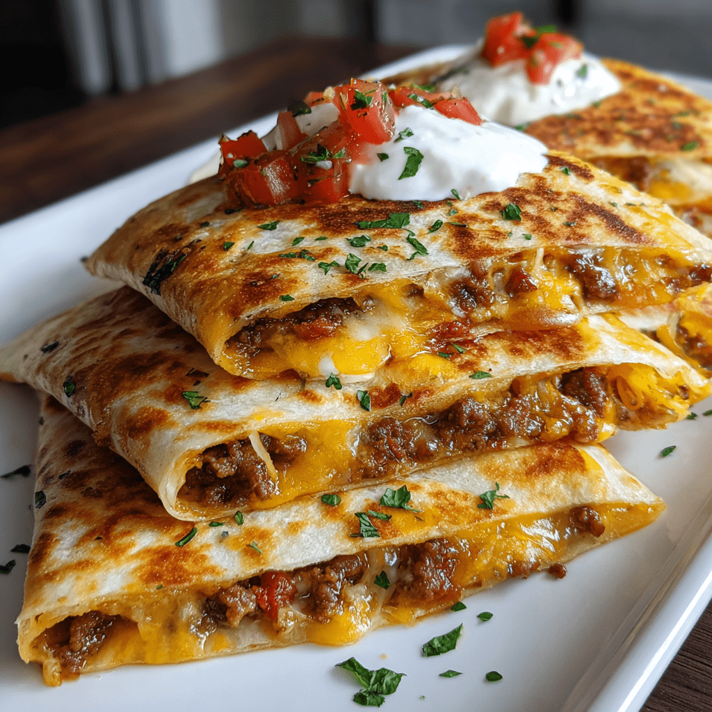Cheesy Beef Quesadilla Sticks: A Must-Try Snack Delight!