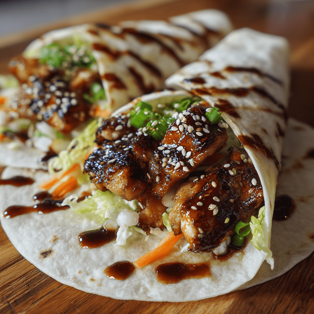 Sweet & Spicy Teriyaki Chicken Wraps to Delight Your Tastebuds!