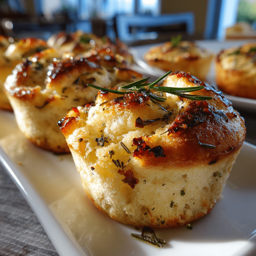 Garlic Rosemary Focaccia Muffins: Taste the Magic Today!