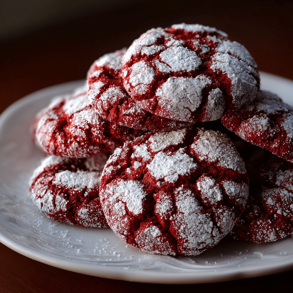 The Easiest Red Velvet Crinkle Cookies You Can Bake!