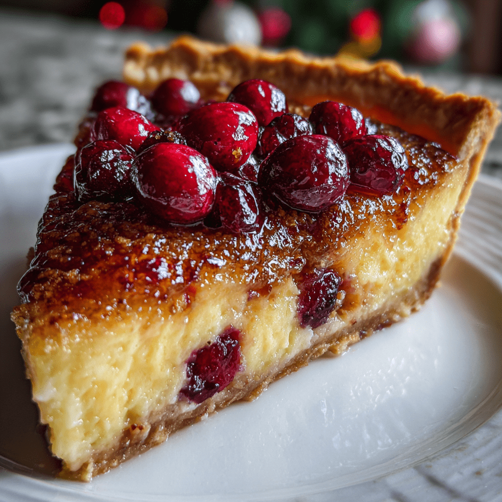 Cranberry Custard Pie Delight: A Festive Treat Unveiled!