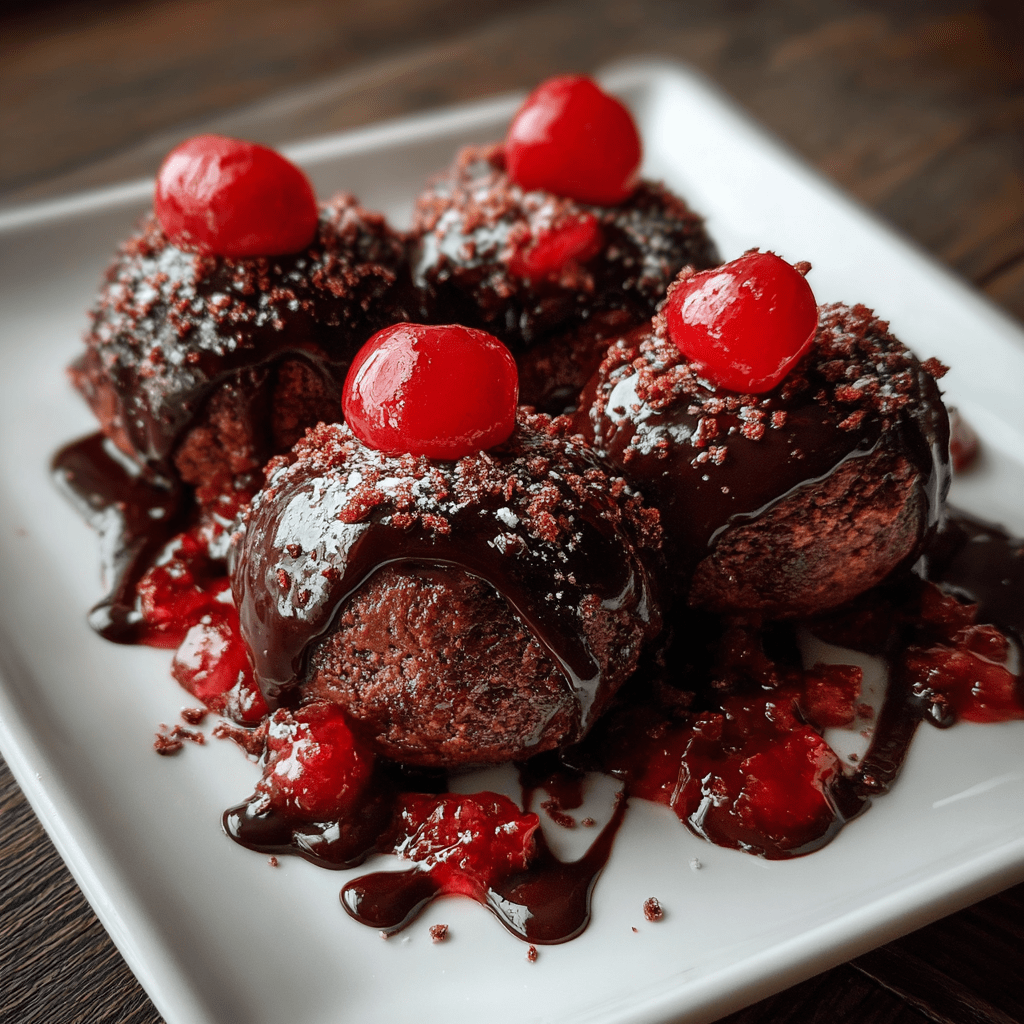 Chocolate Covered Cherry Brownie Bombs You’ll Love!