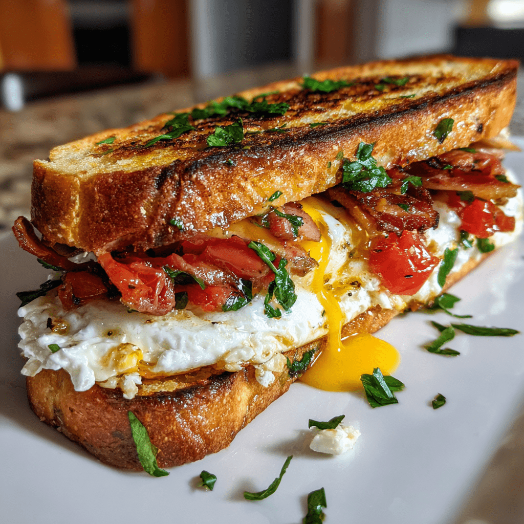 Mediterranean Breakfast Sandwich: A Delicious Way to Start Your Day!