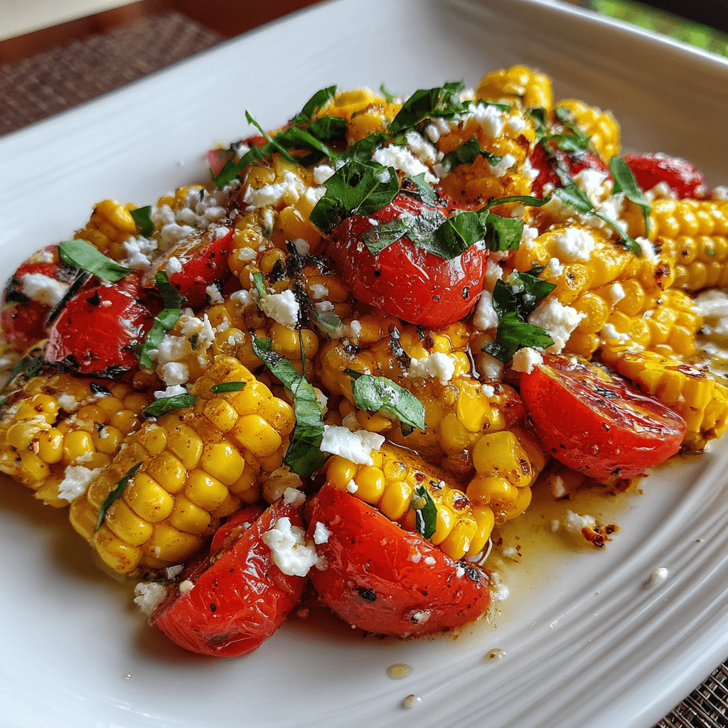 Corn, Tomato, and Feta Salad: A Refreshing Delight!