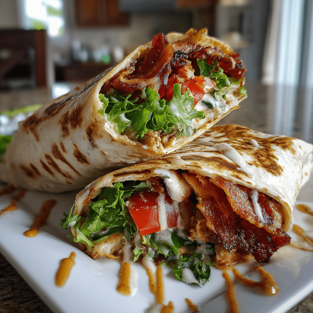 Gourmet BLT Wraps with Secret Sauce for a Delicious Twist!
