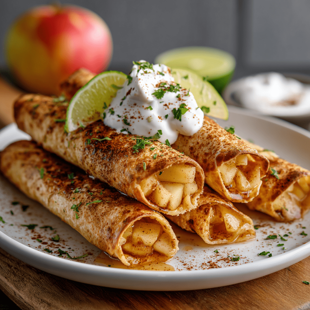 Easy Air Fryer Apple Pie Taquitos for Quick Desserts!