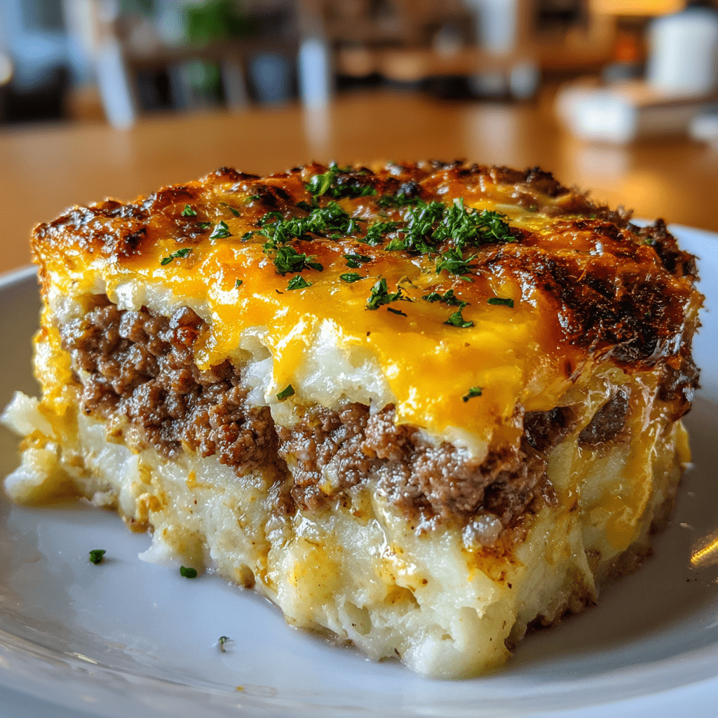 Cheesy Hamburger Potato Casserole That Will Delight You!