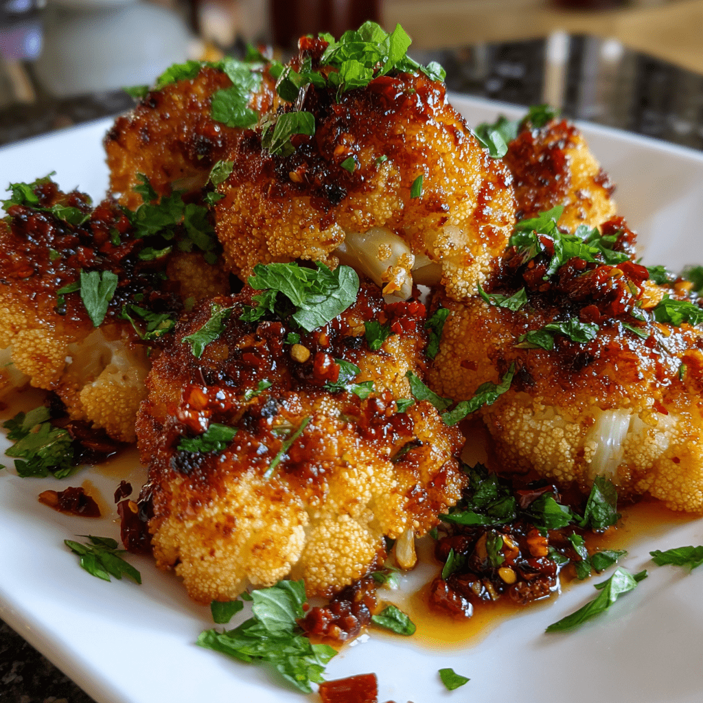 Sweet &amp; Spicy Baked Cauliflower: A Must-Try Recipe!