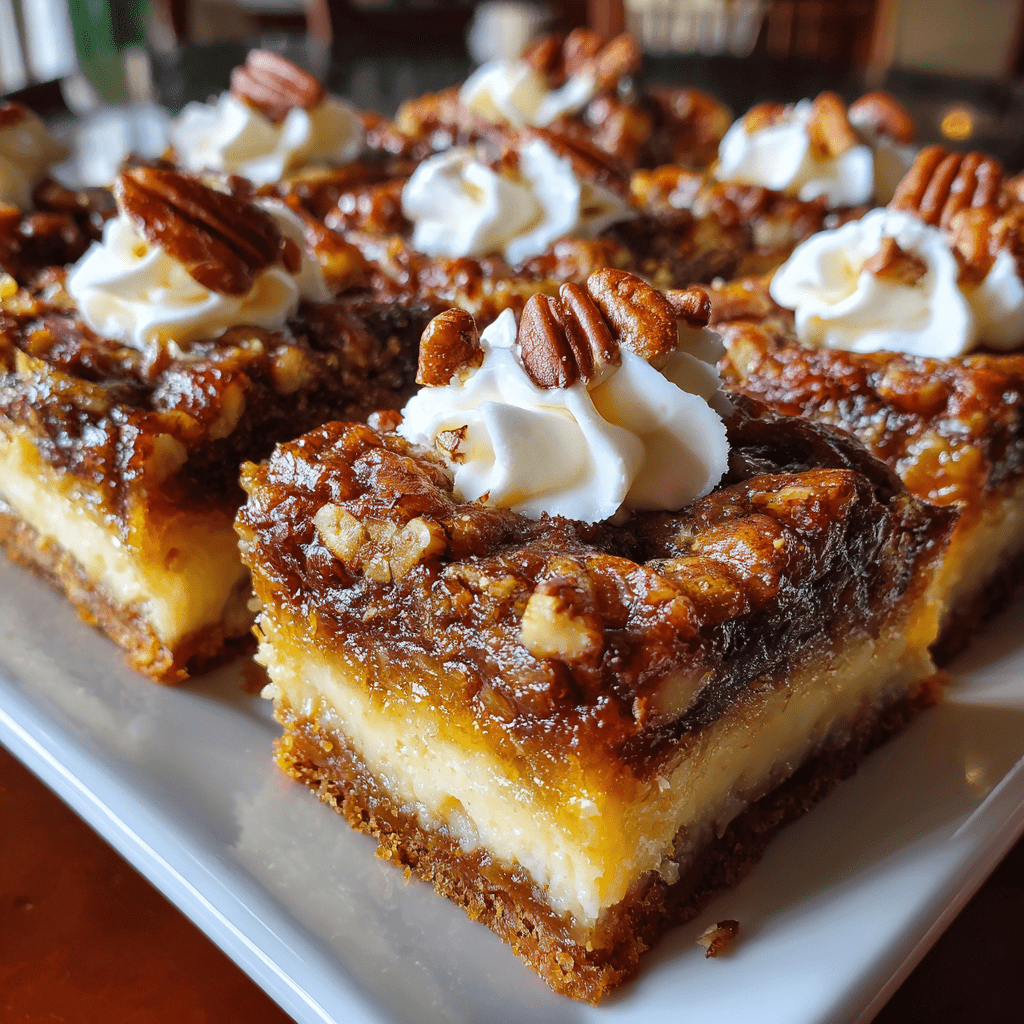 Pecan Pie Bars with Cream Cheese Swirl: A Must-Try Delight!
