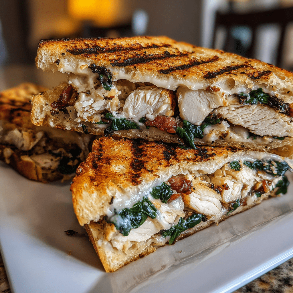 Balsamic Chicken Panini with Mozzarella &amp; Spinach: A Flavorful Delight!