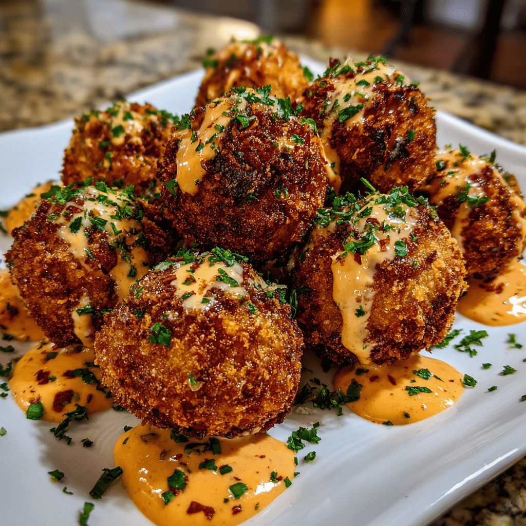 Reuben Balls with Spicy Thousand Island Dipping Sauce Delight!