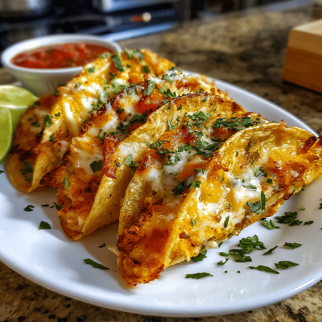 Oven-Baked Cheesy Tacos (Crispy & Loaded) You’ll Love!