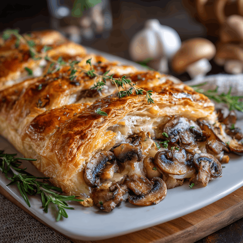 Savory Mushroom &amp; Gruyère Puff Pastry Braid Recipe You’ll Love!