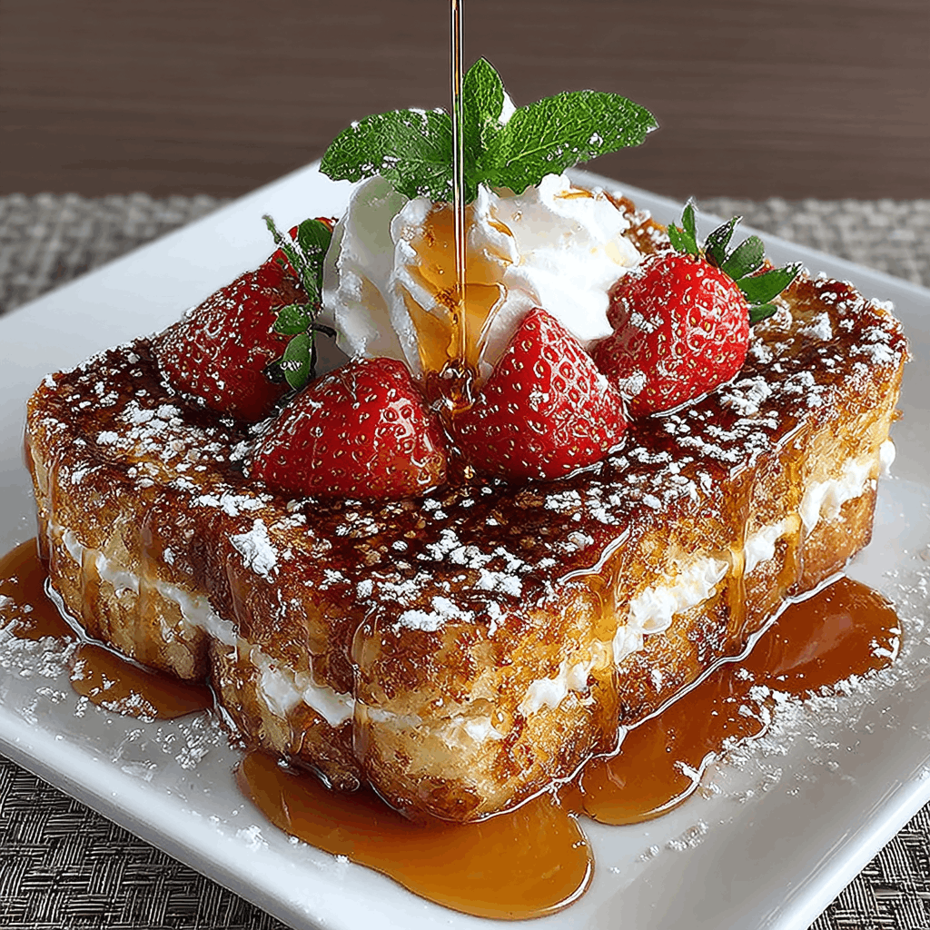 Churro Stuffed French Toast with Cinnamon Sugar delights your taste buds!