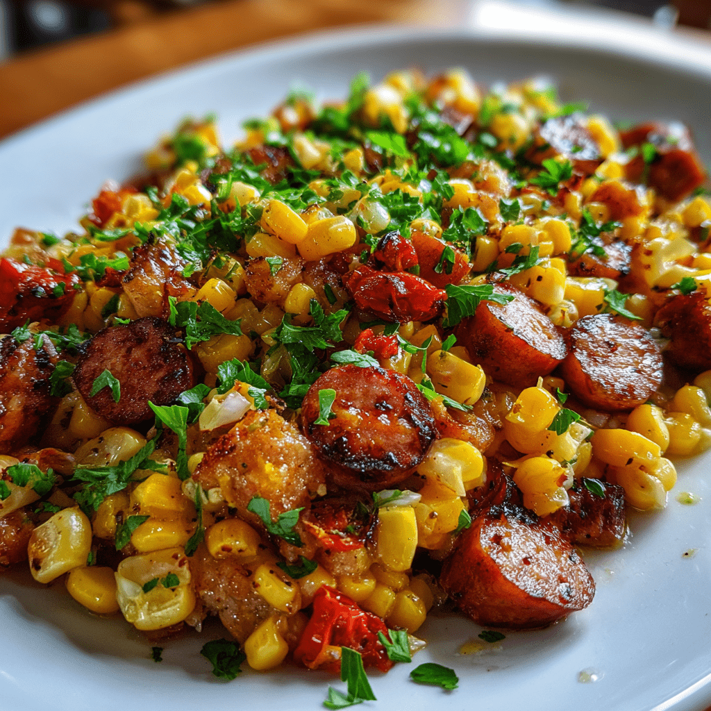 Maque Choux With Sausage Corn: A Flavorful Delight!