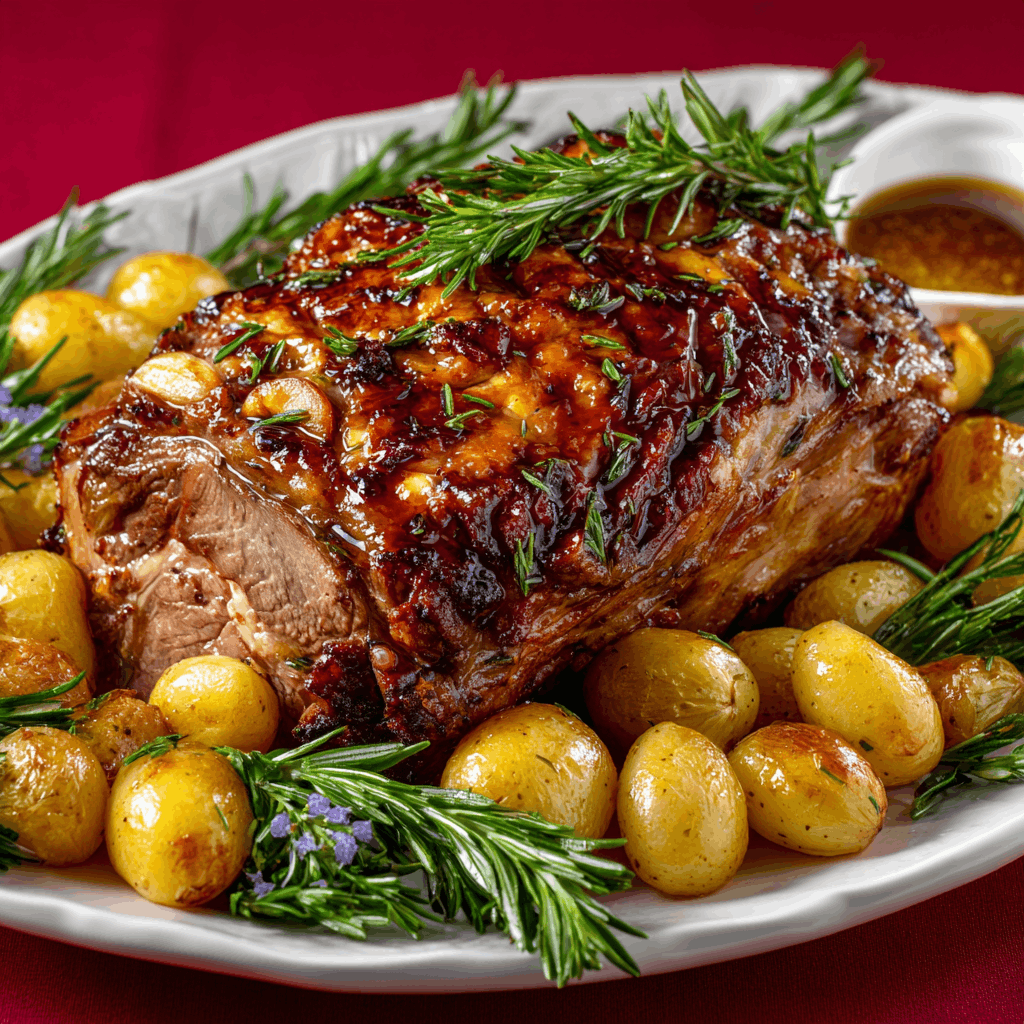 Garlic and Rosemary Roast Leg of Lamb: A Flavorful Delight