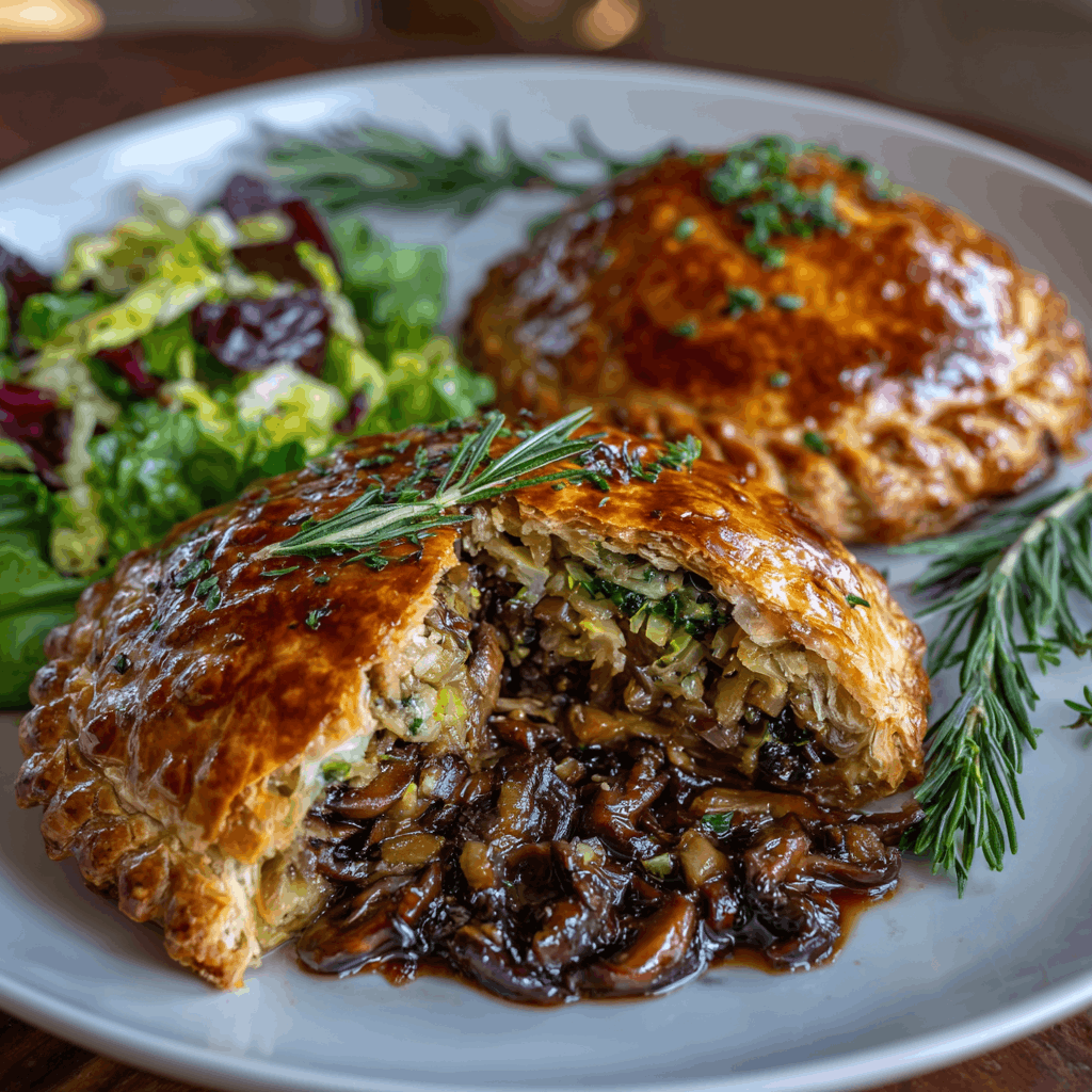 Mushroom and Leek Wellington: A Delicious Vegan Delight!