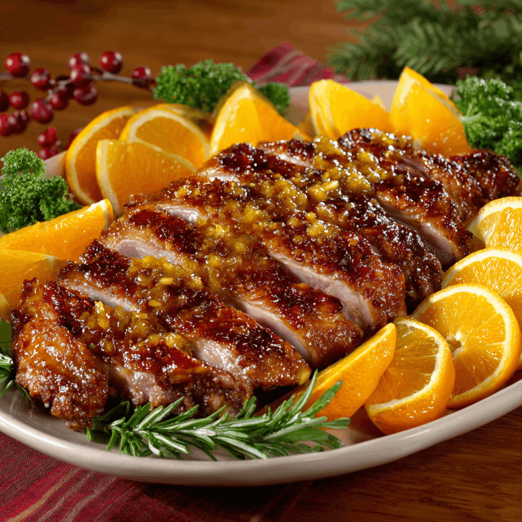 Crispy Roasted Duck with Orange Glaze: A Must-Try Delight!