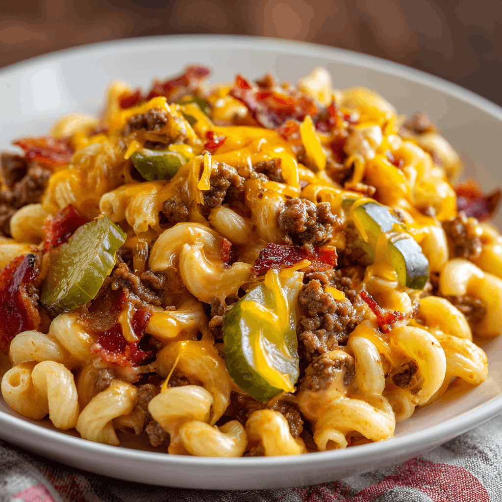 Loaded Bacon Cheeseburger Pasta: A Creamy Delight Awaits!