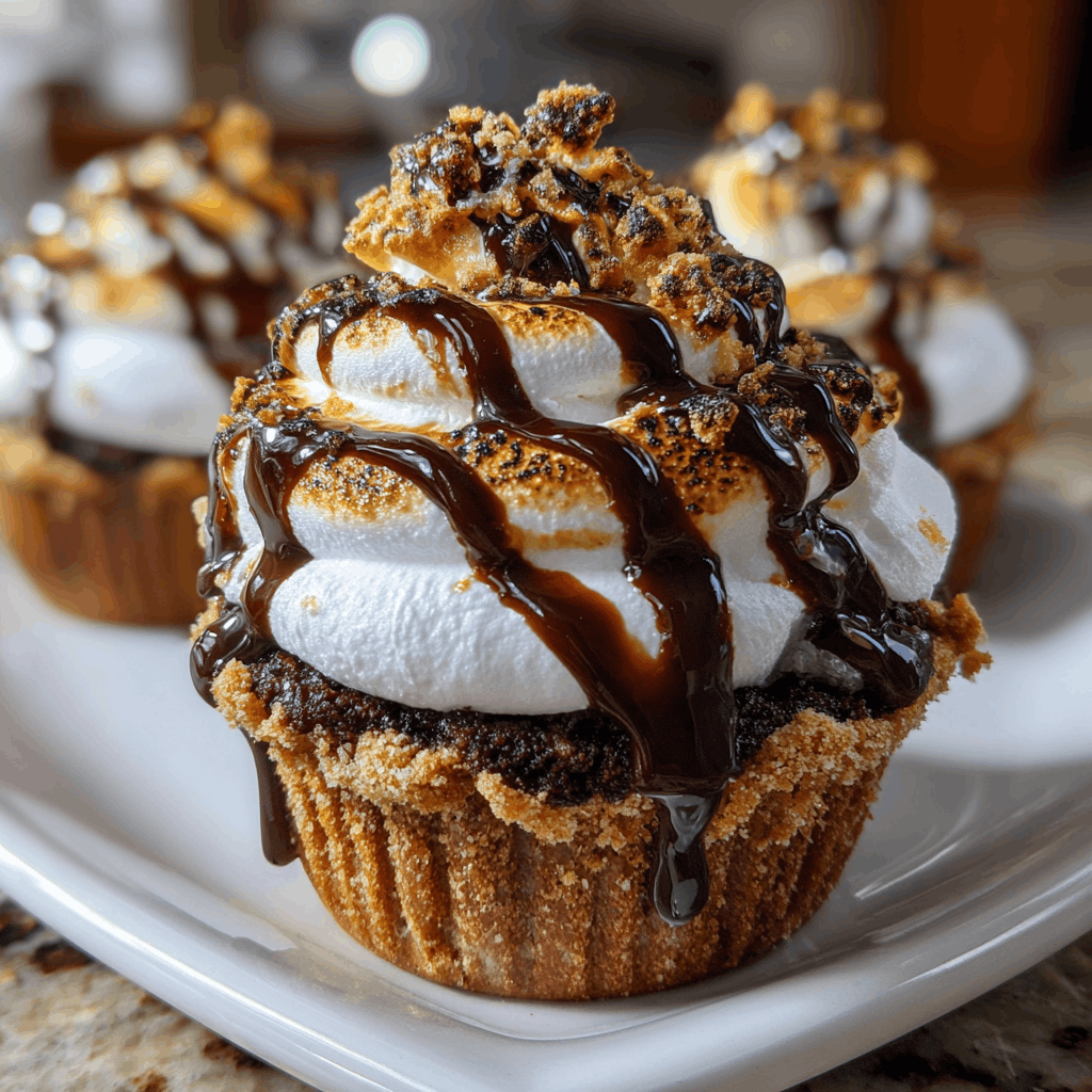 Smores Chocolate Marshmallow Cupcakes That Will Delight You!