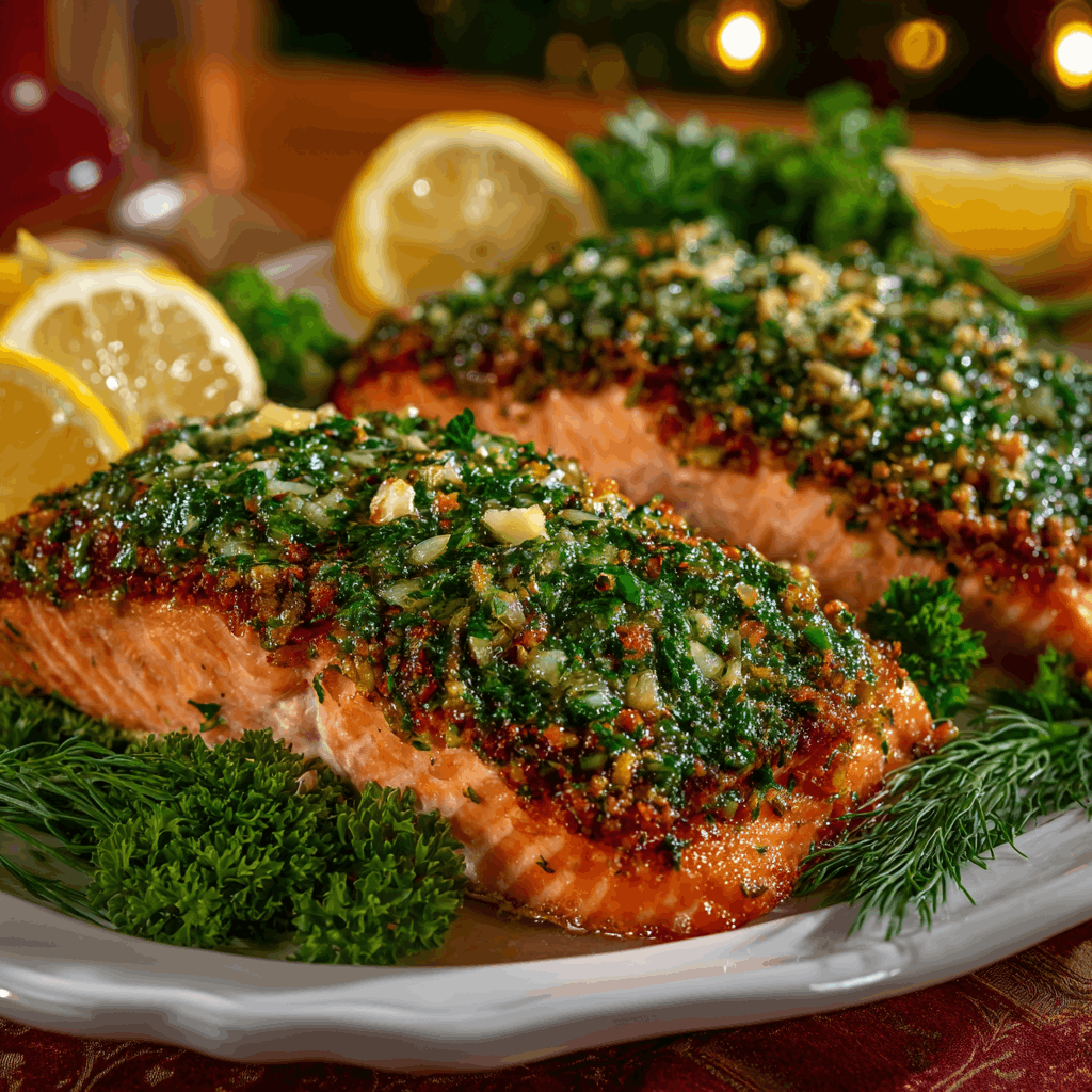 Herb-Crusted Salmon Fillet: A Delicious Seafood Delight!