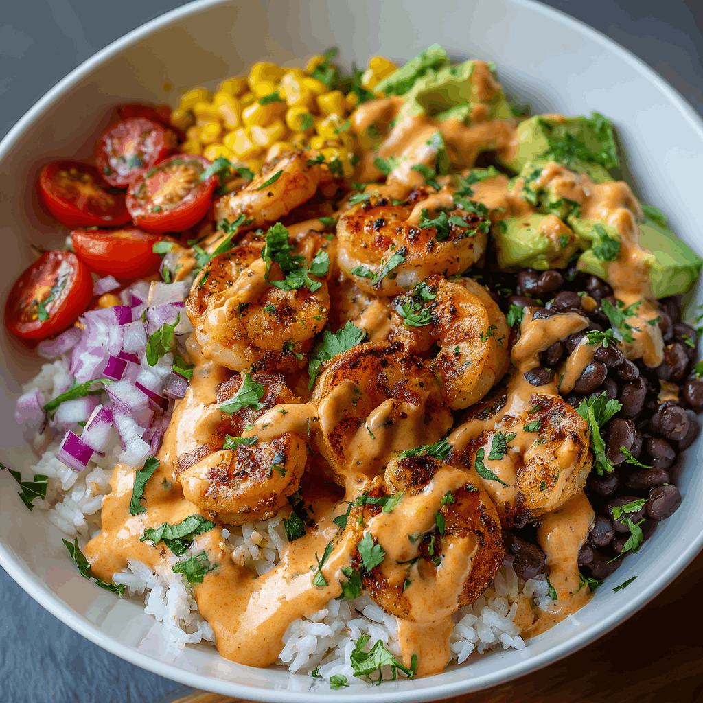 Shrimp Burrito Bowl with Chipotle Sauce: A Flavorful Twist!