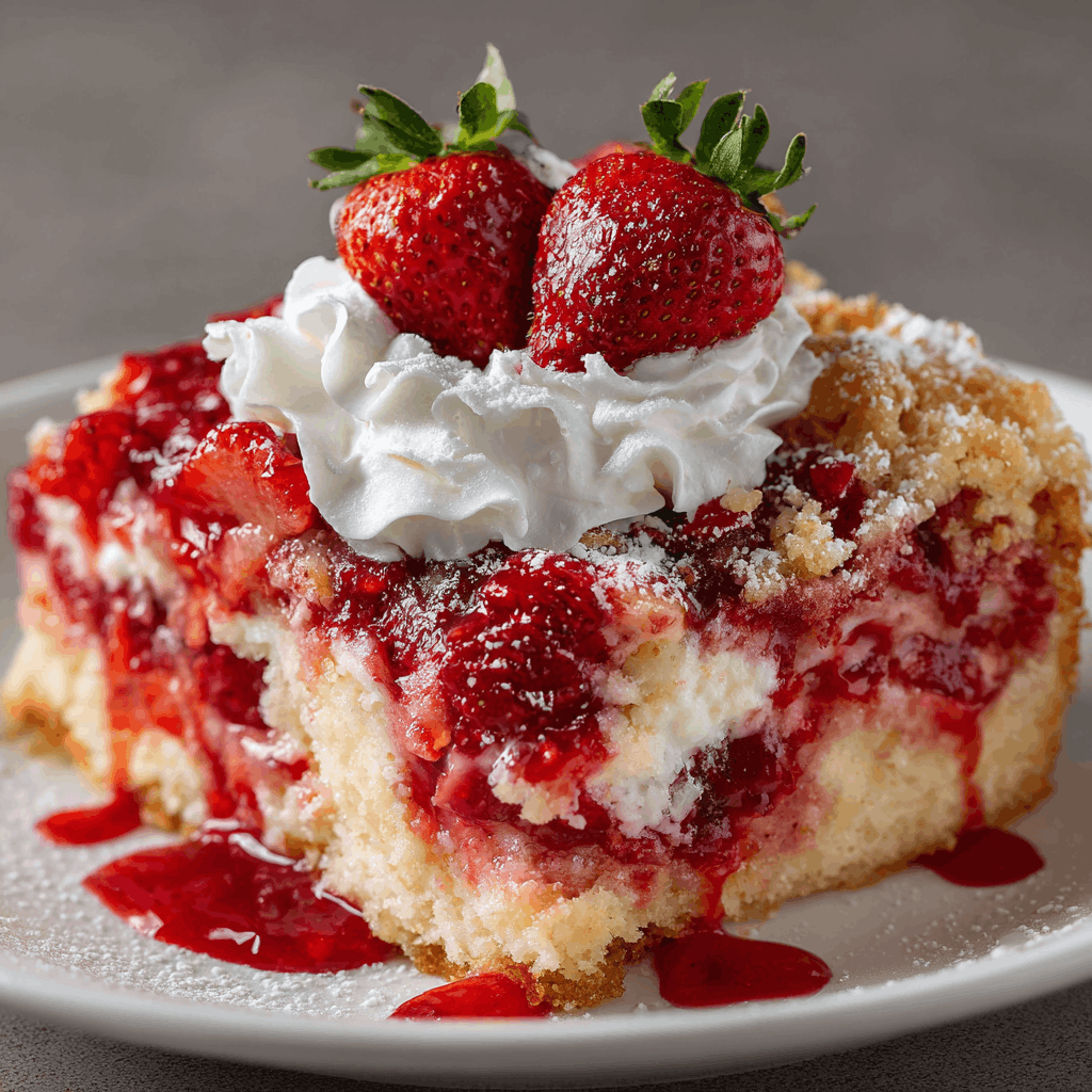 Donna Wood Strawberry Cheesecake Dump Cake is a must-try!