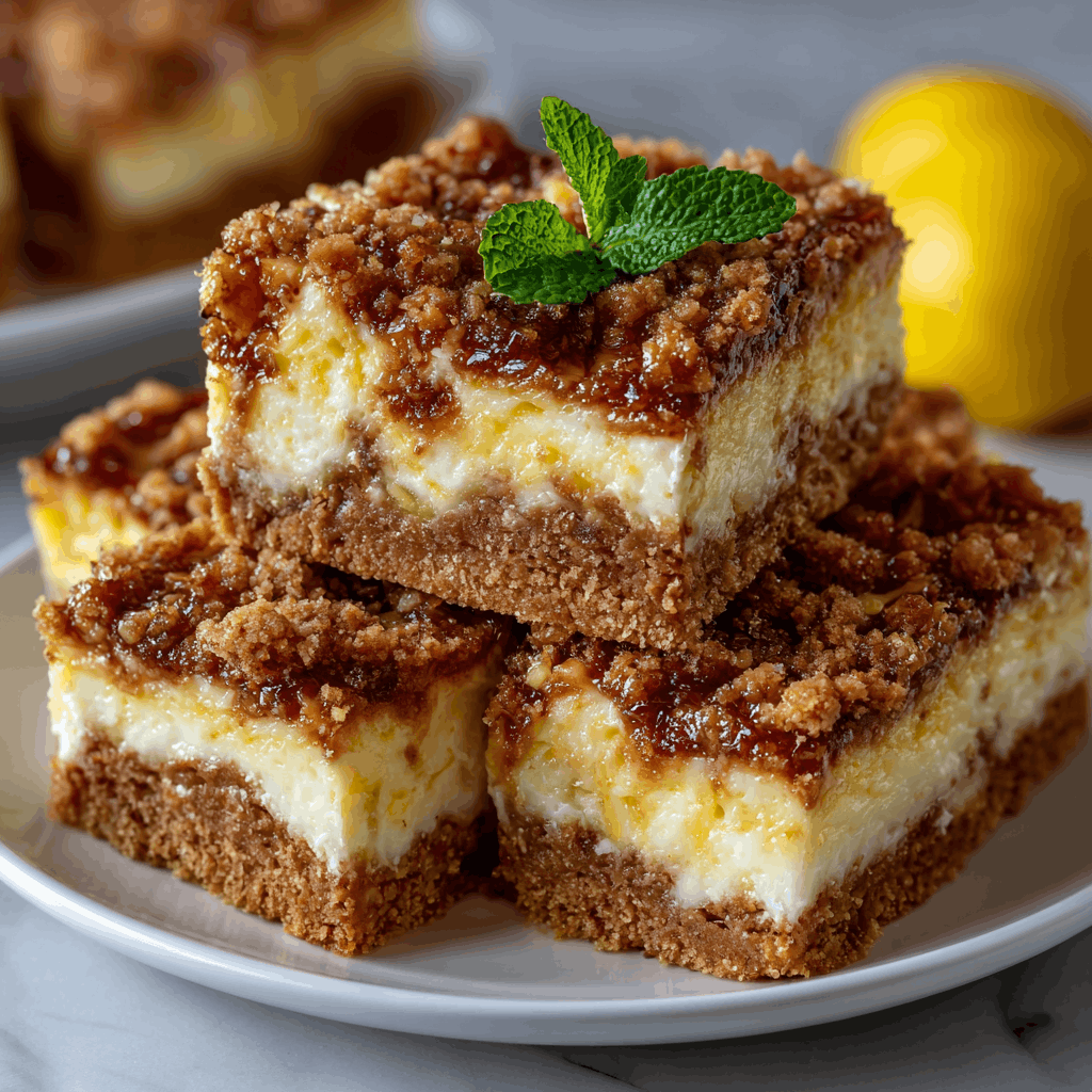 Best Lemon Marbled Cheesecake Bars You’ll Crave Today!