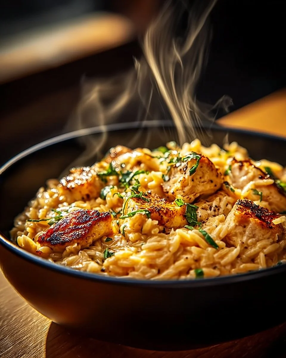 Comforting One-Pot Cajun Chicken Alfredo Orzo in Just 30 Minutes