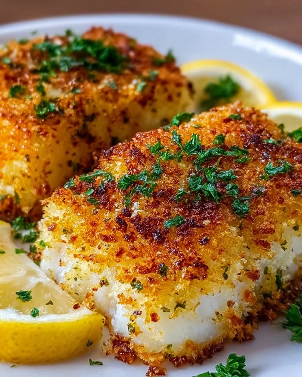 Crispy Air Fryer Parmesan Cod