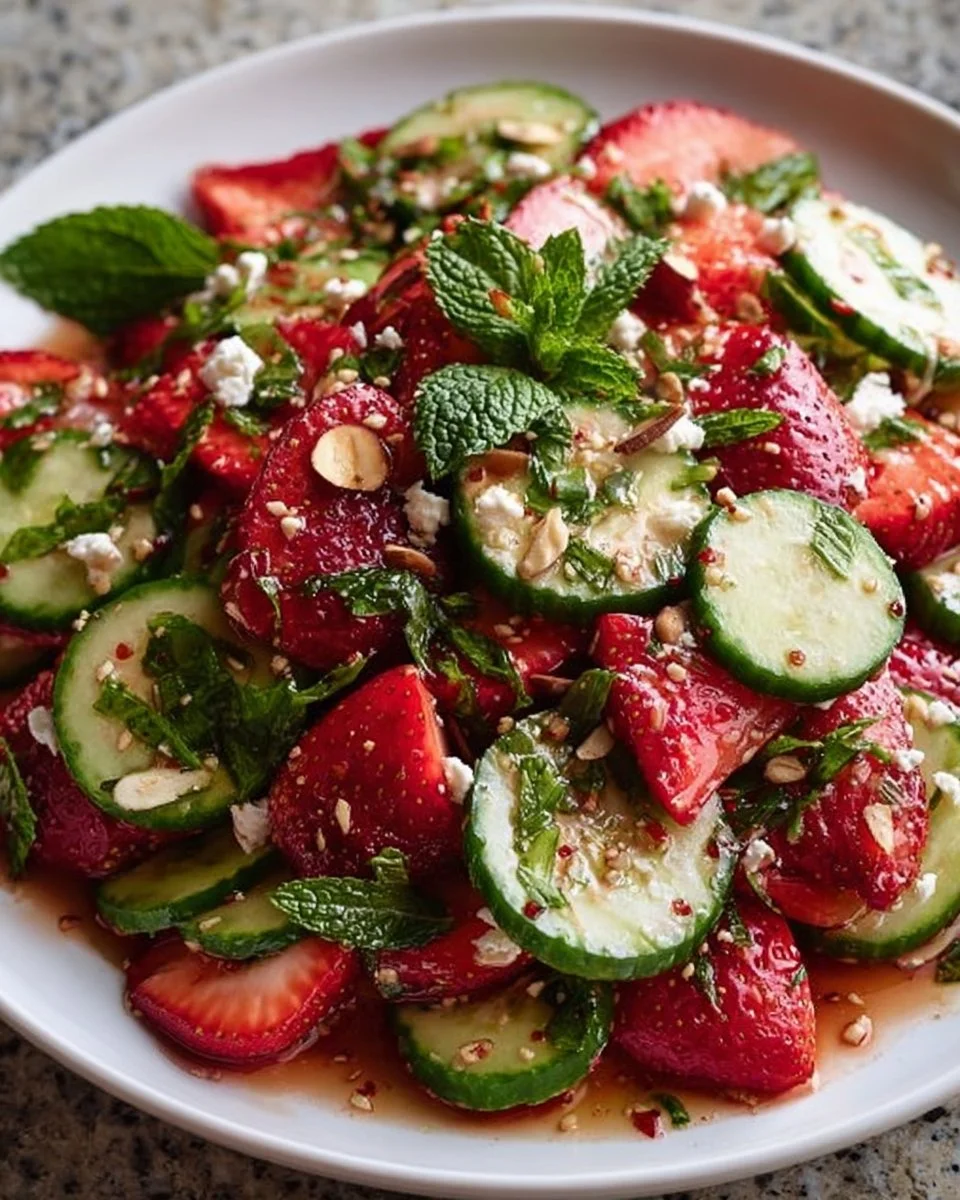 Cucumber Strawberry Salad