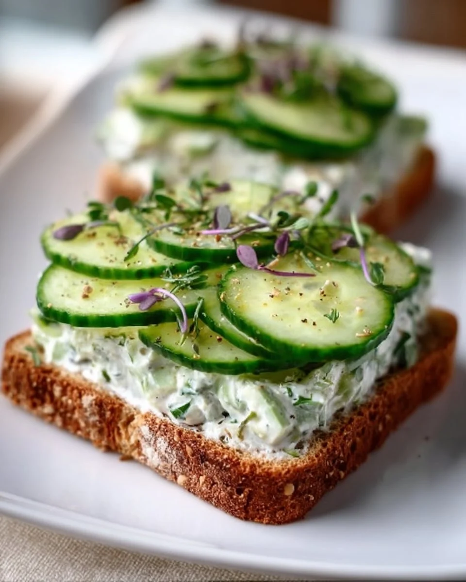 Easy Cucumber Salad Sandwiches