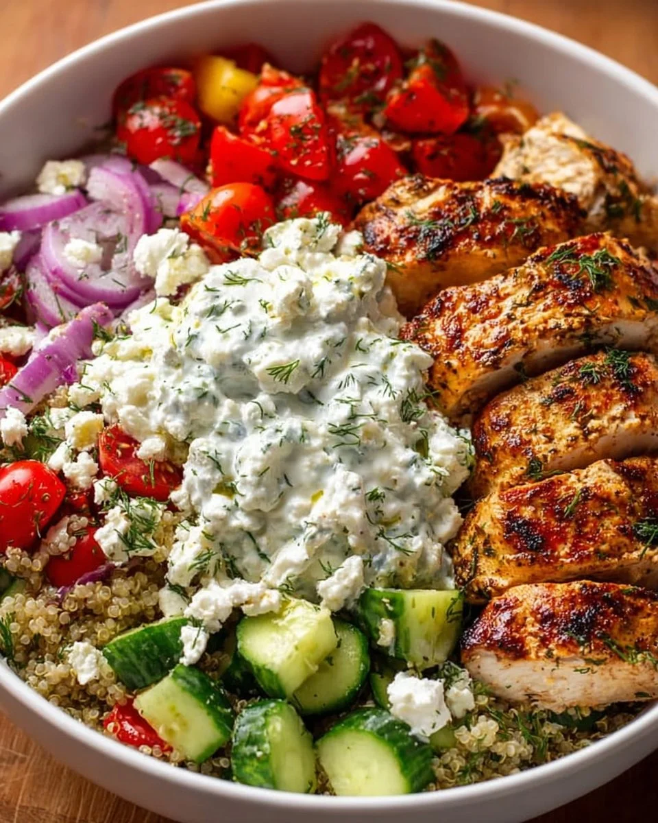 Greek Chicken Bowls