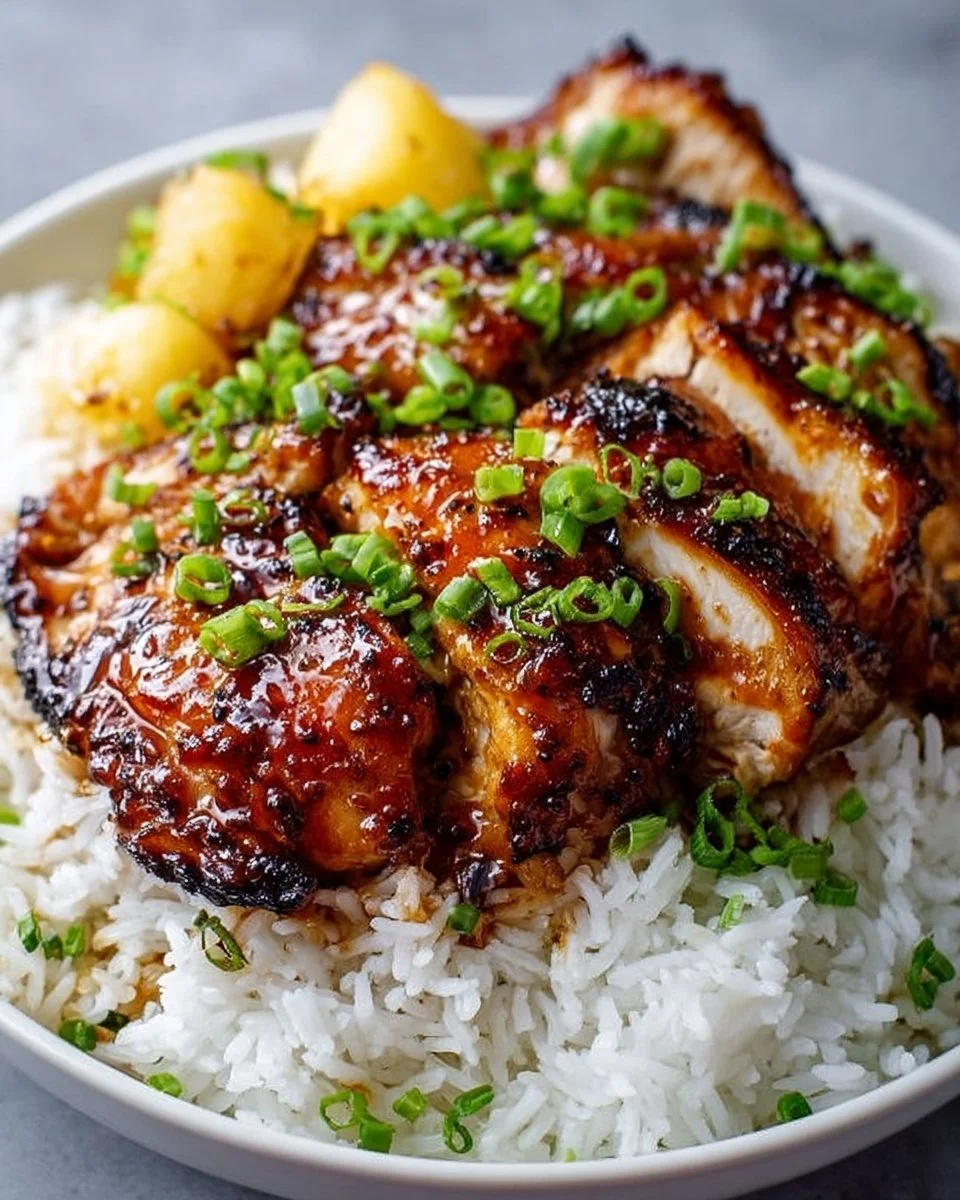 Hawaiian Chicken and Coconut Rice