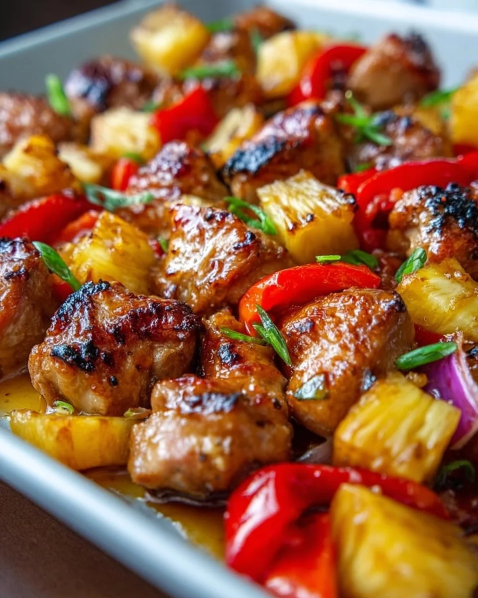 Hawaiian Chicken Sheet Pan